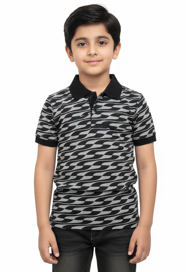 Charcoal  Boys Polo Shirts