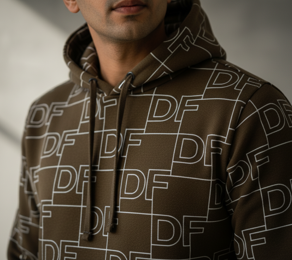 Brown DF Hoddie Men