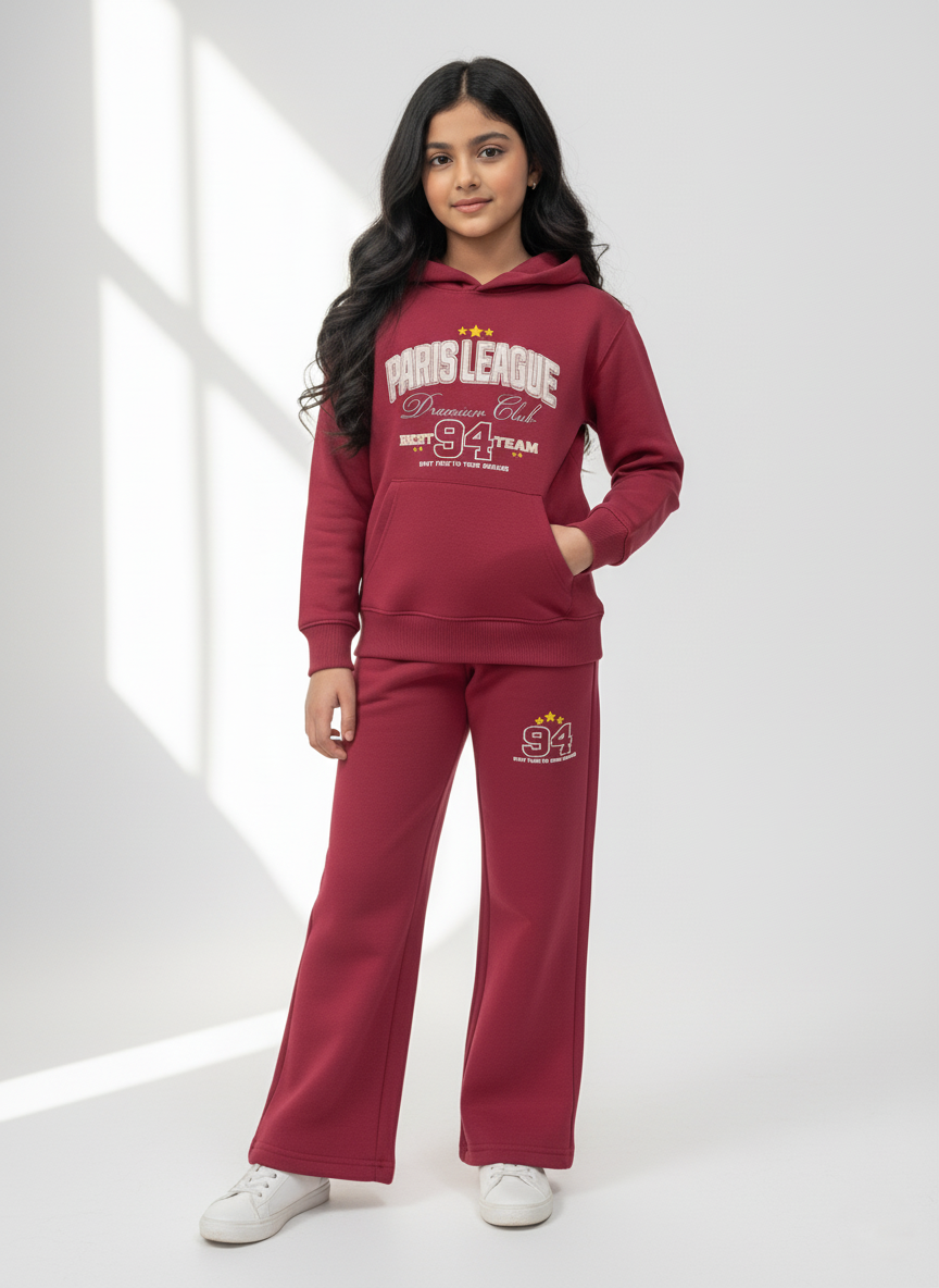 Maroon Tracksuit Girls