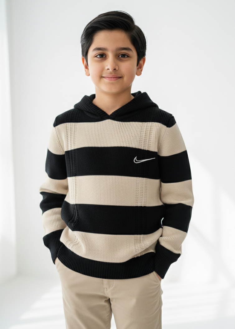 Black & Beige Sweater Boys