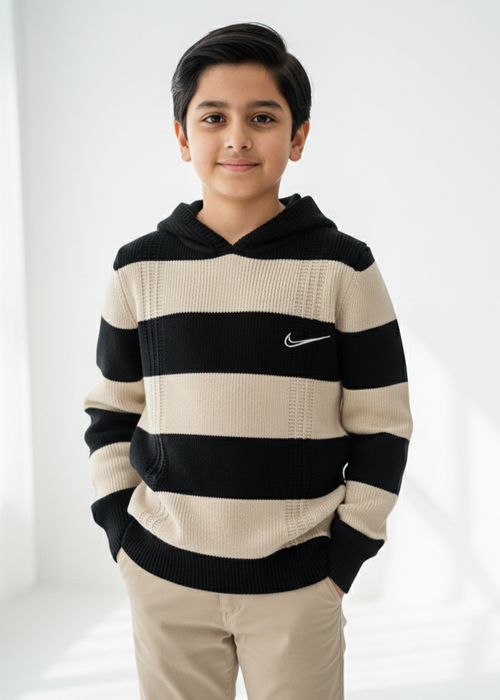 Black & Beige Sweater Boys