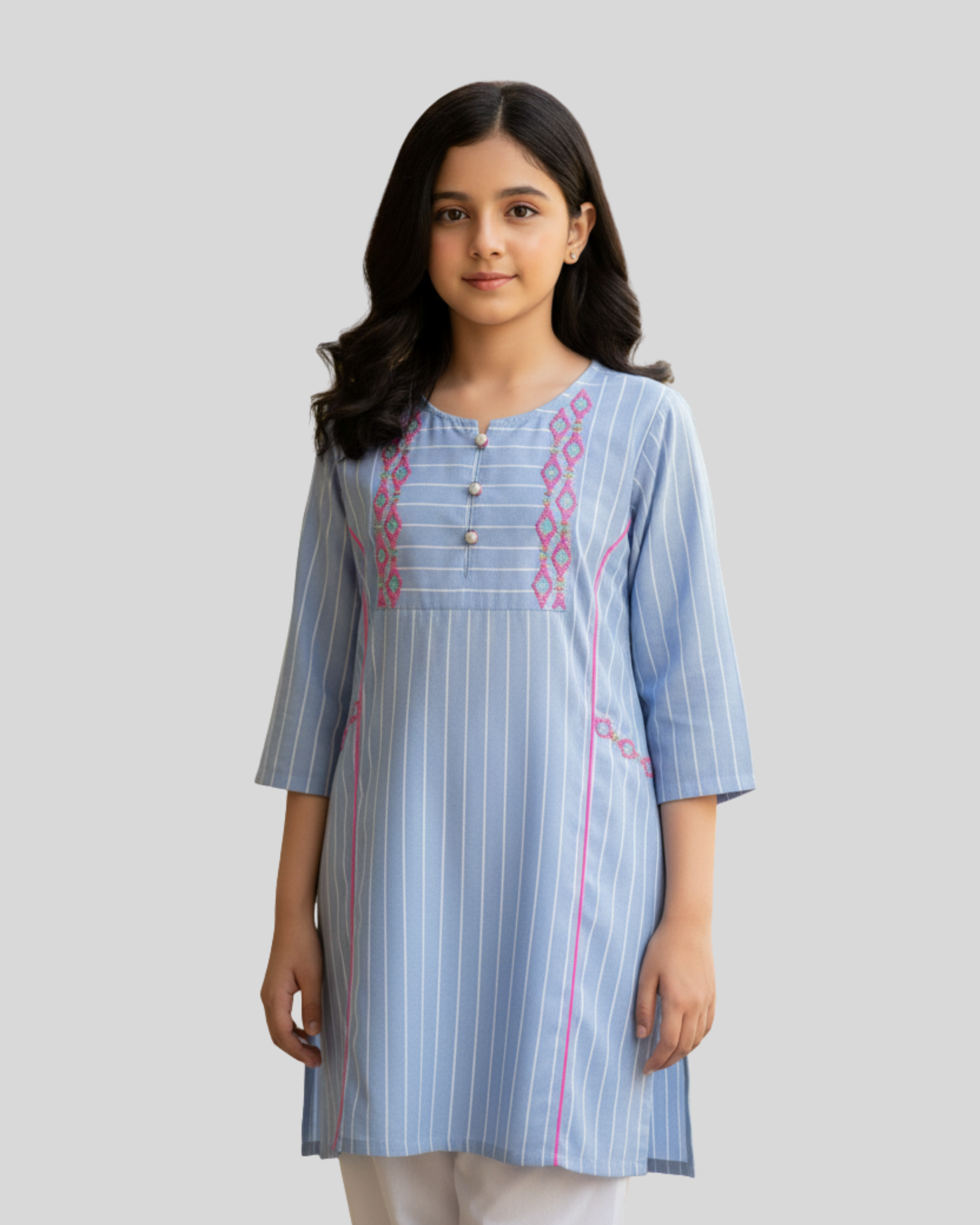 Sky Blue Kurti Girls